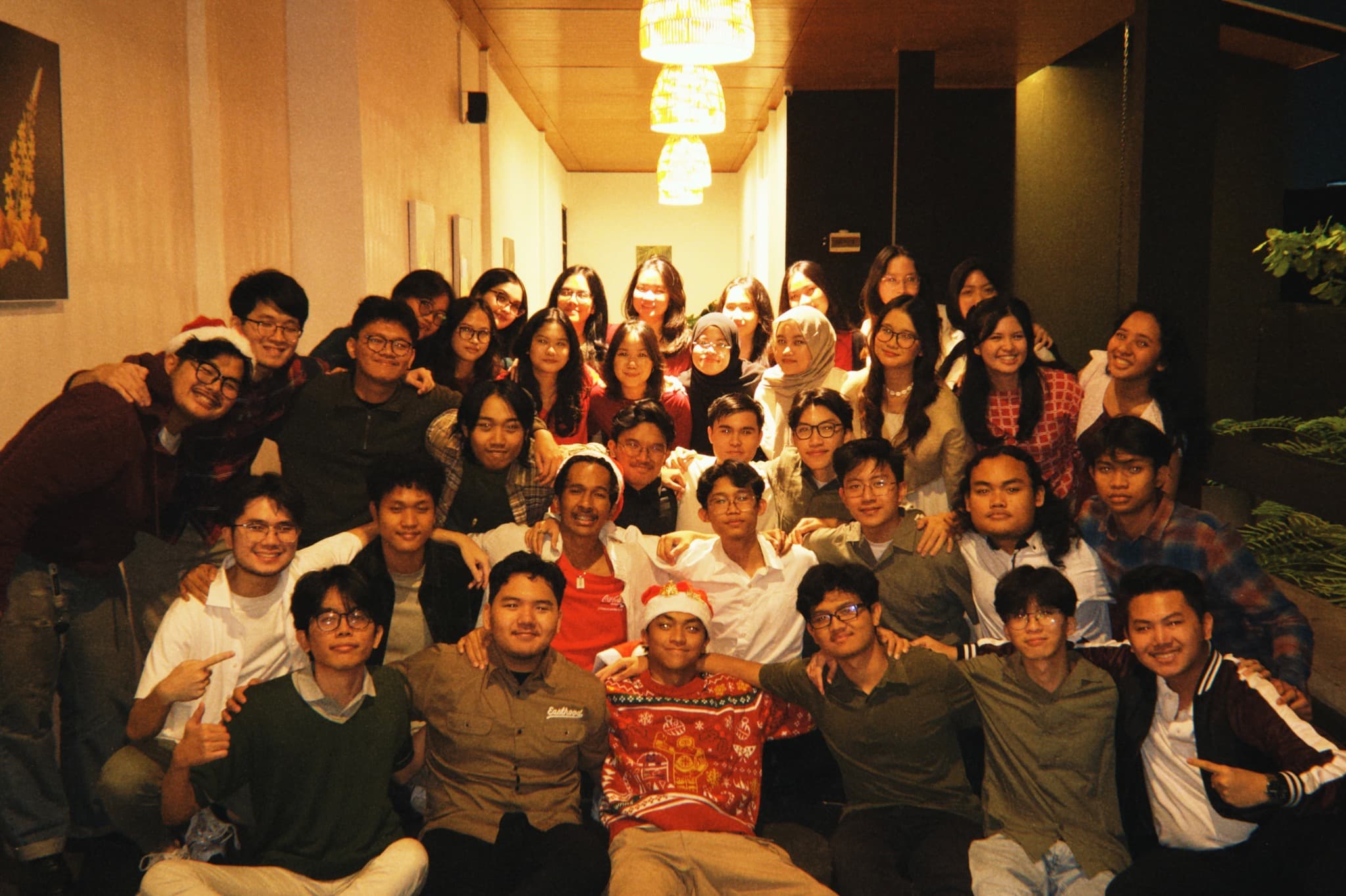 ShARE ITB members celebrating together at the end of the year